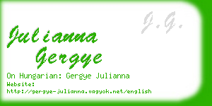 julianna gergye business card